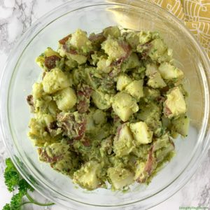 Vegan Potato Salad with avocado