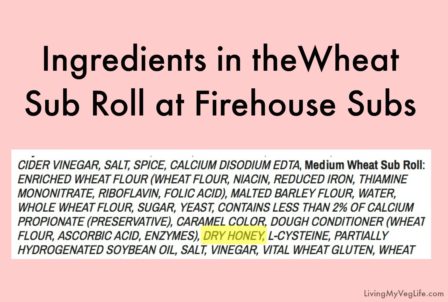 Ingredients in the what sub at firehouse subs