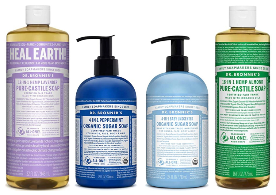 Dr. Bronner's body washes