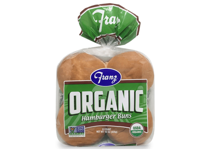Franz Bakery vegan hamburger buns