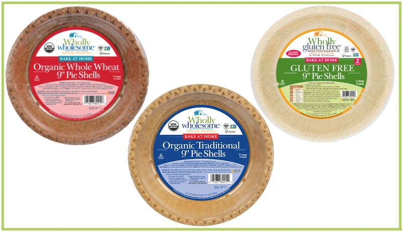Wholly Wholesome Pie Shells - organic traditional, organic whole wheat, organic spelt, and gluten free