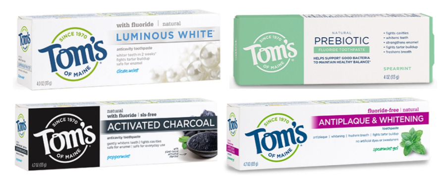 Toms of Maine Natural Toothpaste vegan and cruelty free