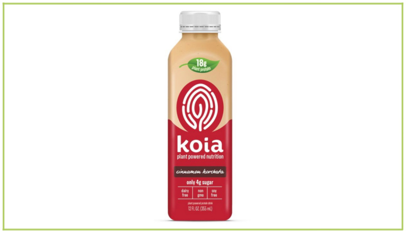 Koia plant powered nutrition vegan horchata 