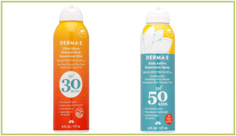 Derma E Sunscreen Spray products