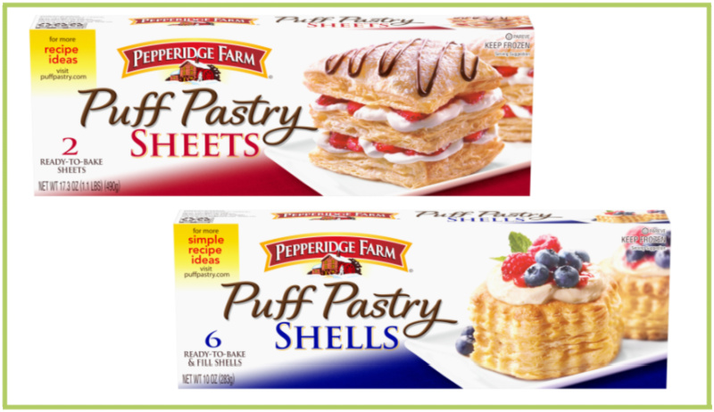 Pepperidge Farm puff pastry products - puff pastry sheets and puff pastry shells